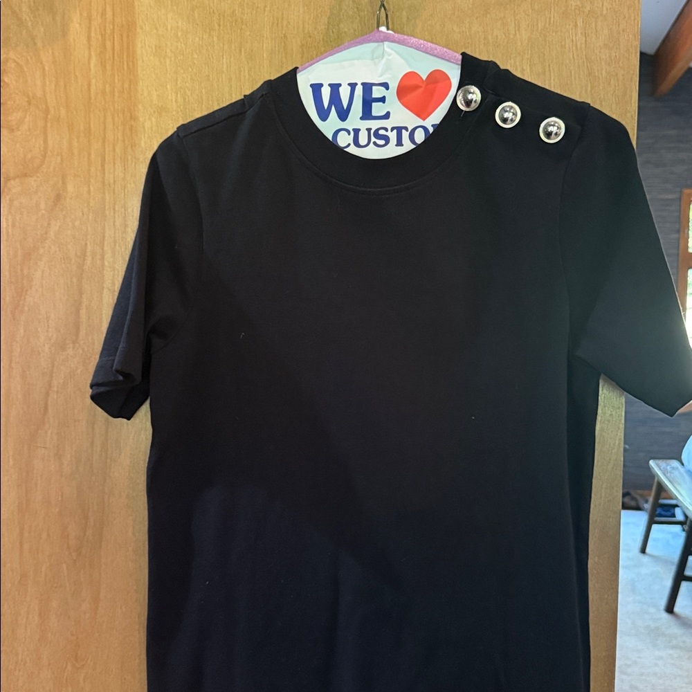 Sezane Emy Dress Black - Size XS